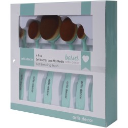 Set de 6 Brochas para Mix Media Artis Decor| L'aura Bella