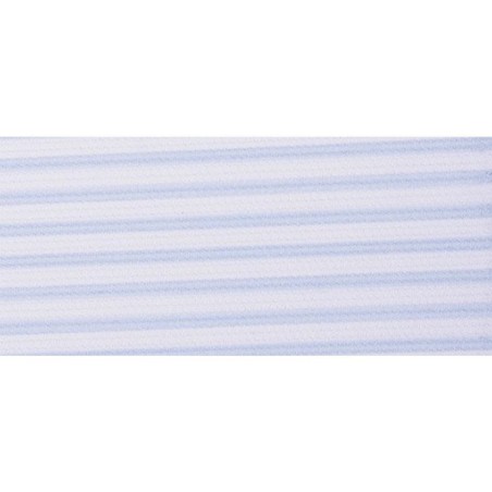 Tela de encuadernar Rayas azules sobre blanco. 50 x 145 cm.