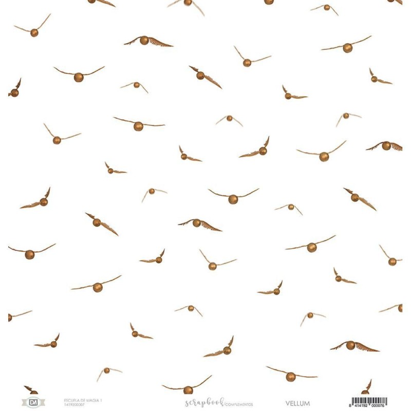 Papel Velum Scrapbooking: Snitch. Harry Potter | L'aura Bella