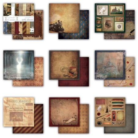 Kit Colección Scrap Escuela de Magia inspirada en Harry Potter