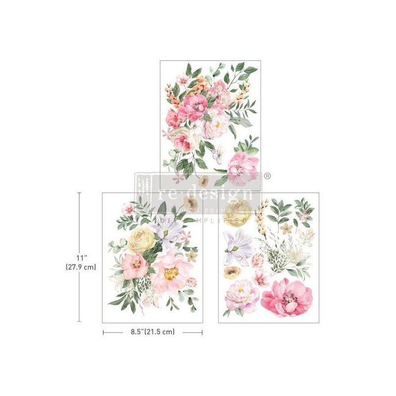 Bouquet for my love. REDESIGN MIDDY DECOR TRANSFERS® | L'aura Bella