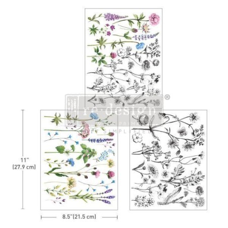 Tiny Flowers. REDESIGN MIDDY DECOR TRANSFERS® 665937 | L'aura Bella