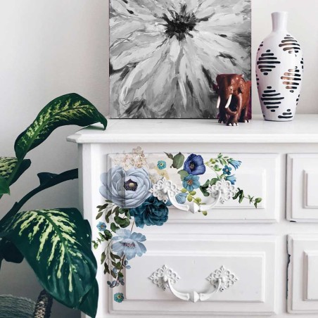 Blue Wildflowers. REDESIGN MIDDY DECOR TRANSFERS®, calcomania