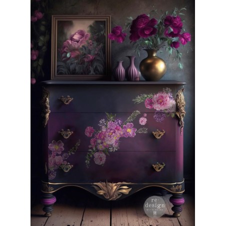 Purple Blossom. REDESIGN MIDDY DECOR TRANSFERS®, calcomania
