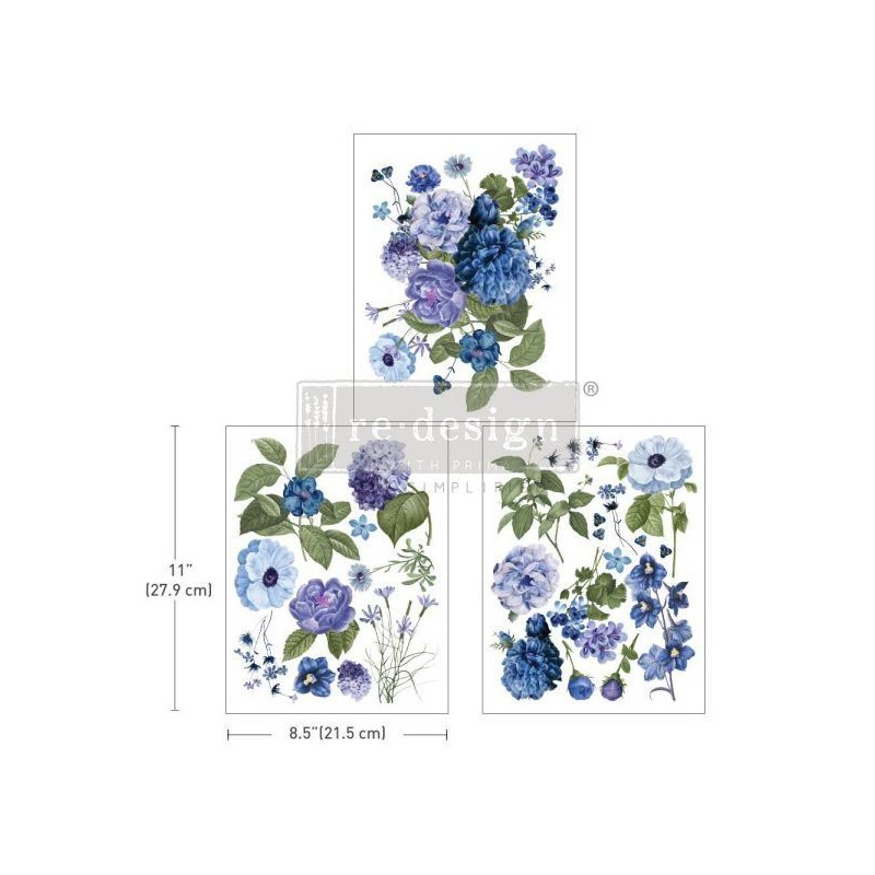 Blue Gardens. REDESIGN MIDDY DECOR TRANSFERS® 665982 | L'aura Bella