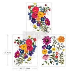 Floral Kiss. REDESIGN MIDDY DECOR TRANSFERS® 666002 | L'aura Bella