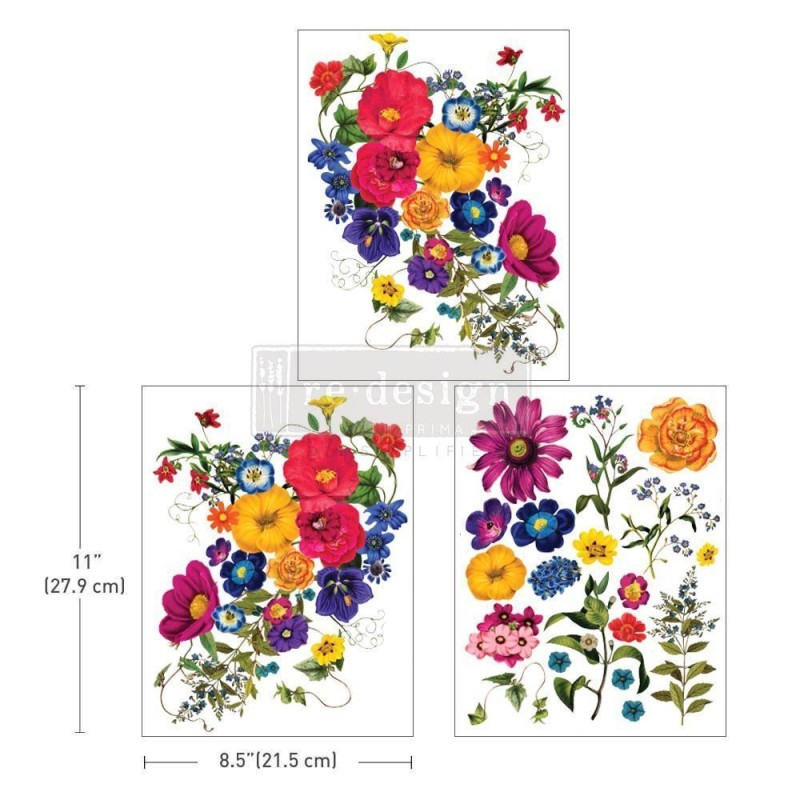 Floral Kiss. REDESIGN MIDDY DECOR TRANSFERS® 666002 | L'aura Bella