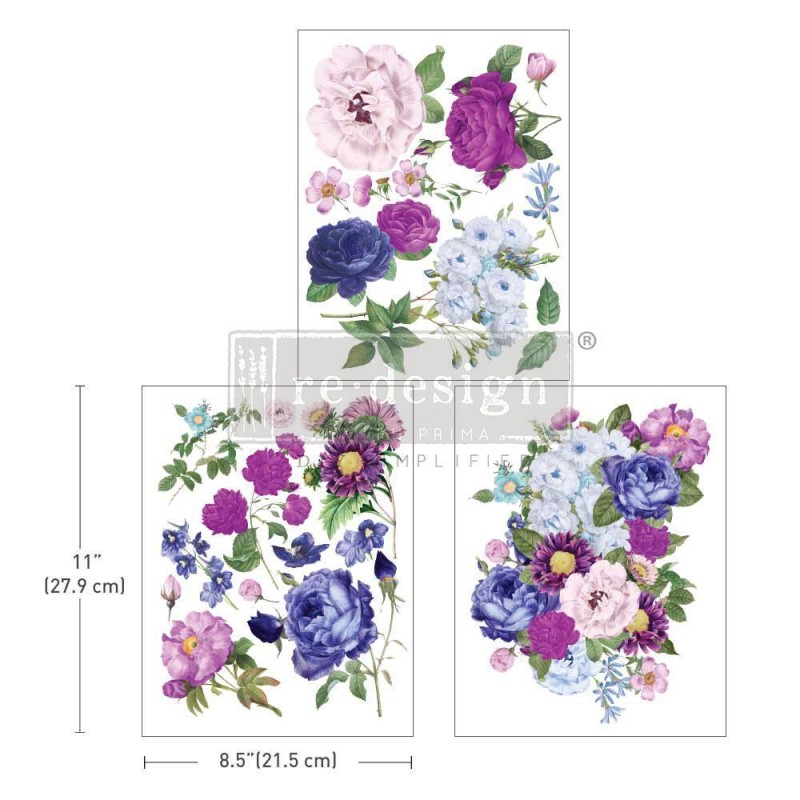 Opulent Florals. REDESIGN MIDDY DECOR TRANSFERS® 666019 | L'aura Bella
