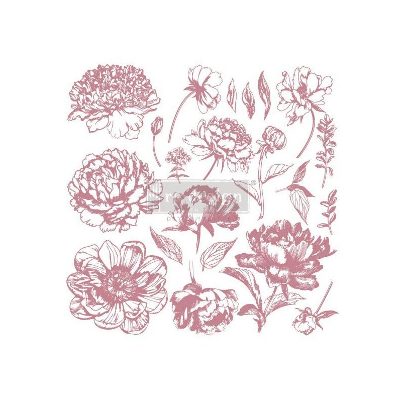 Linear Floral. Sello DECOR STAMP REDESIGN 649159 | L'aura Bella