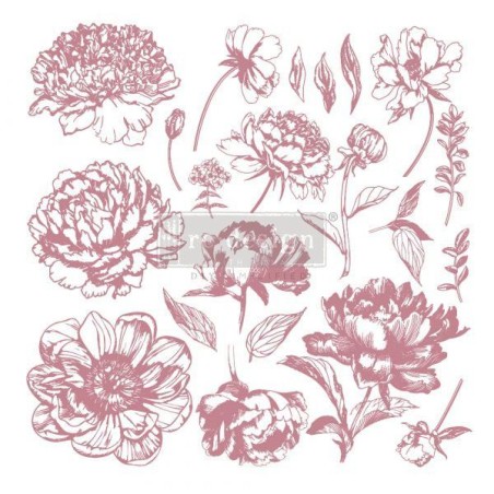 Linear Floral. Sello DECOR STAMP REDESIGN 649159 | L'aura Bella
