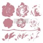 Mistyc Rose. Sello REDESIGN DECOR STAMP – 12″X12″  (10 pzs)