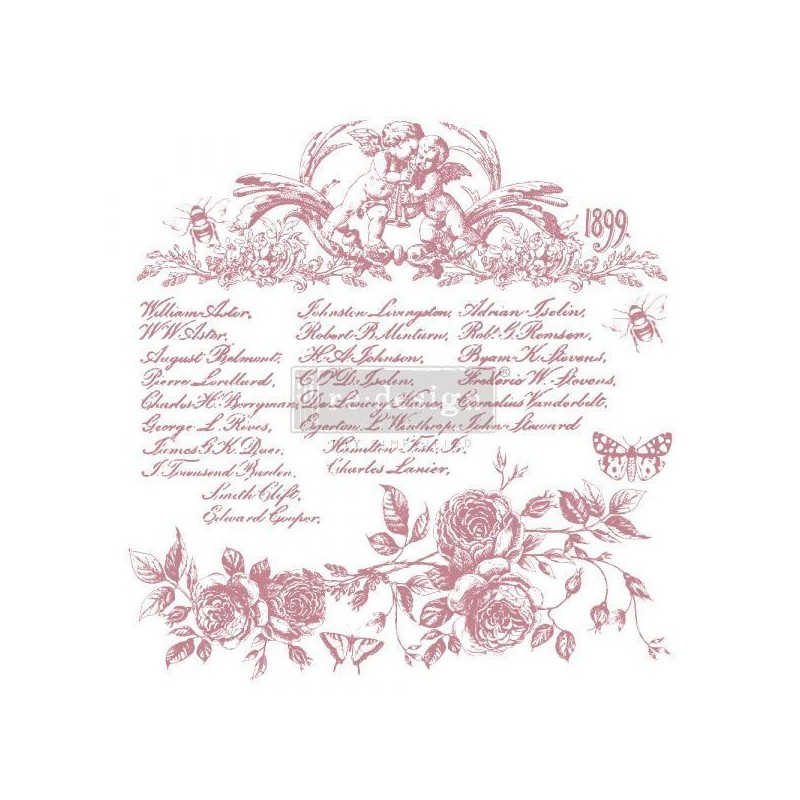 Romance Roses. Sello DECOR STAMP REDESIGN 650070 | L'aura Bella