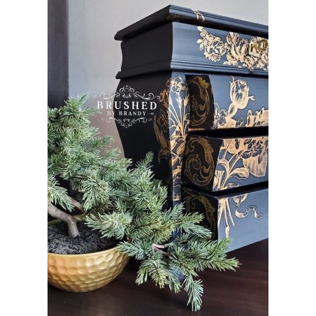 Elegant Scrolls. Sello REDESIGN DECOR STAMP – 12″X12″  (7 pzs)