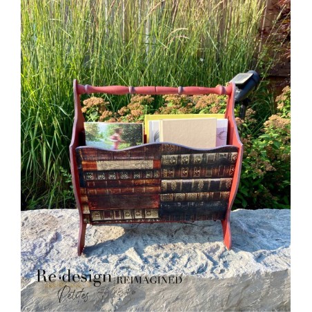 Bibliophile. Decoupage Decor Tissue Paper. Redesign