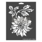 Dahlia Garden. Décor Stencils Redesign. Plantilla de estarcido