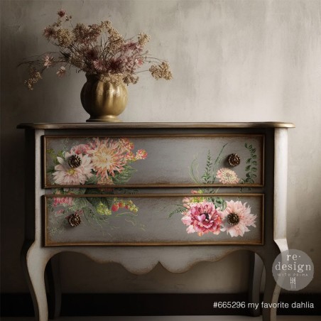 My Favorite Dahlia. REDESIGN MAXI TRANSFERS®, calcomanía