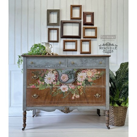 Dahlia Forever. Transfer, calcomania REDESIGN DECOR TRANSFERS®