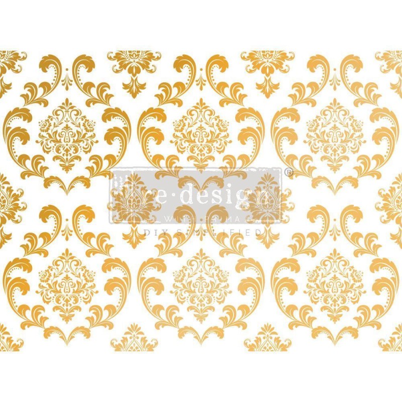 House of Damask, Gold Foil KACHA REDESIGN TRANSFERS® | L'aura Bella