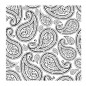 Plantilla stencil: Paisley 1. Home Decor 45x45 cm. Cadence