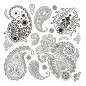 Plantilla stencil: Paisley 2. Home Decor 45x45 cm. Cadence