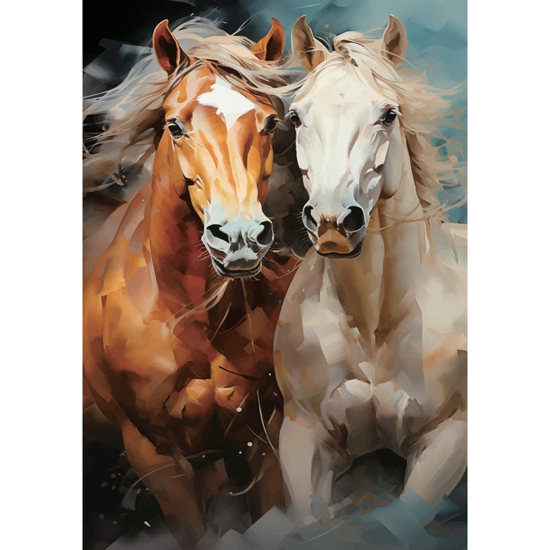 Majestic Horses. Papel Decoupage Mint by Michelle. A3 | L'aura Bella