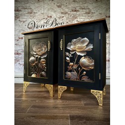 Golden Bloom 2. Papel Decoupage Mint by Michelle. A1 | L'aura Bella