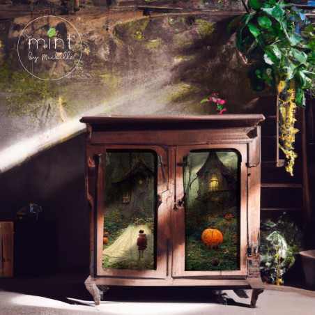 Haunted House 1. Papel Decoupage Mint by Michelle. A3