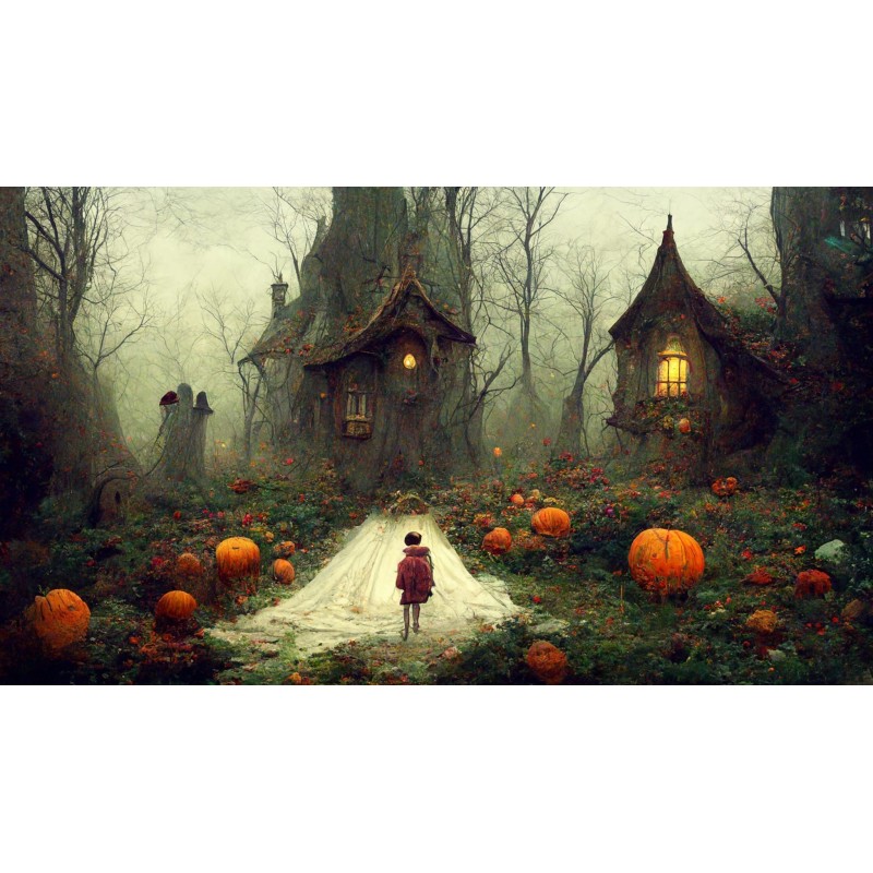 Haunted House 1. Papel Decoupage Mint by Michelle. A3 | L'aura Bella