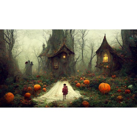 Haunted House 1. Papel Decoupage Mint by Michelle. A3 | L'aura Bella