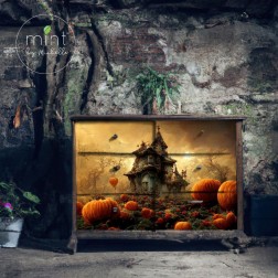 Haunted House 2. Papel Decoupage Mint by Michelle. A3 | L'aura Bella