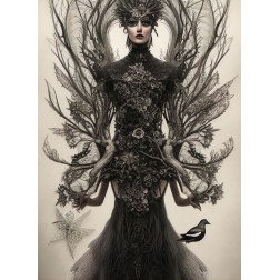 Black Widow. Papel Decoupage Mint by Michelle. A3 | L'aura Bella