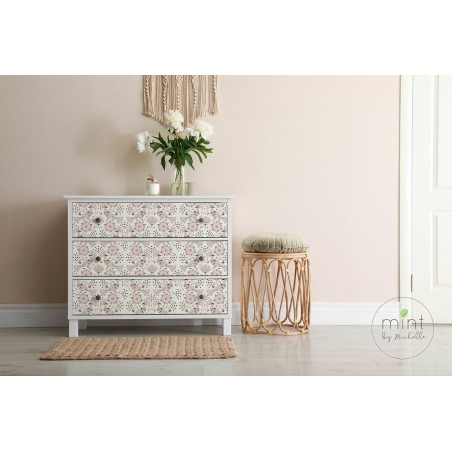 Pink Peacocks. Papel TISSUE Decoupage Mint by Michelle.