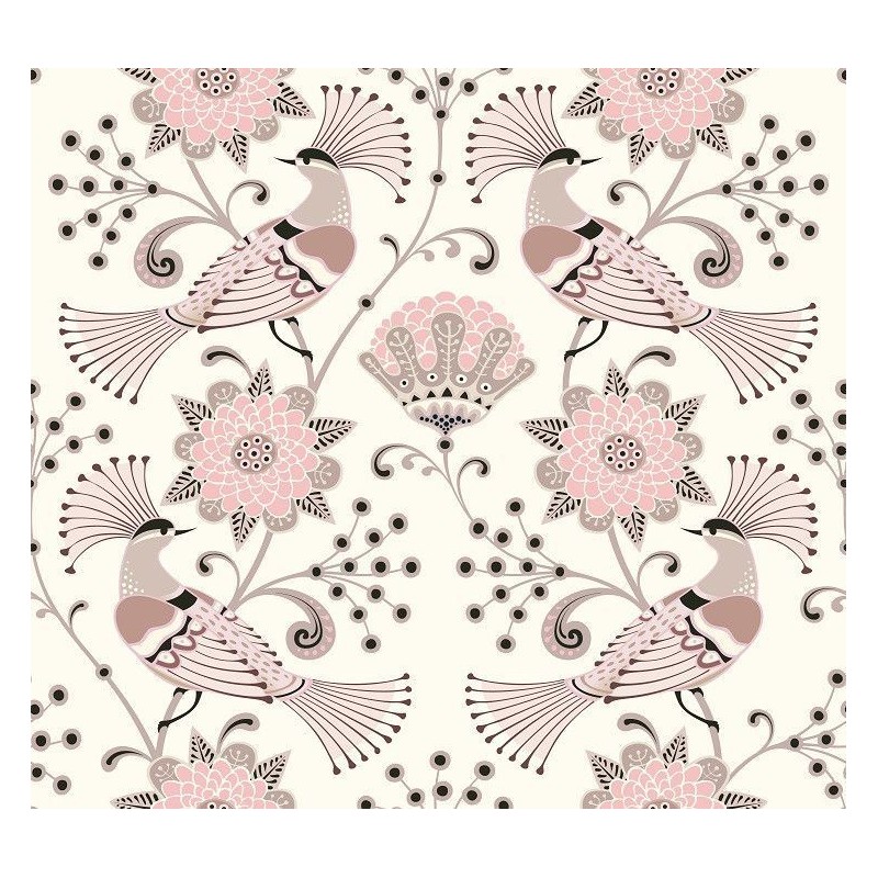 Pink Peacocks. Papel TISSUE Decoupage Mint by Michelle | L'aura Bella