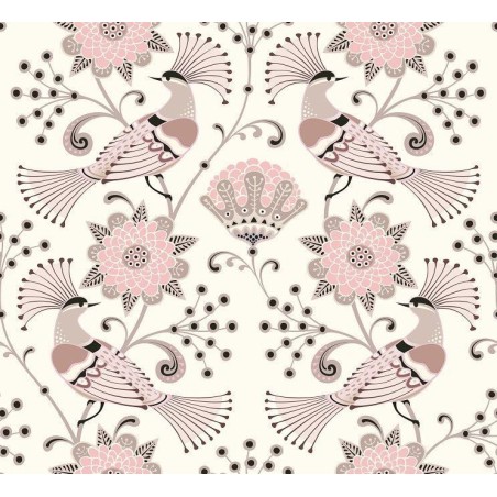 Pink Peacocks. Papel TISSUE Decoupage Mint by Michelle | L'aura Bella