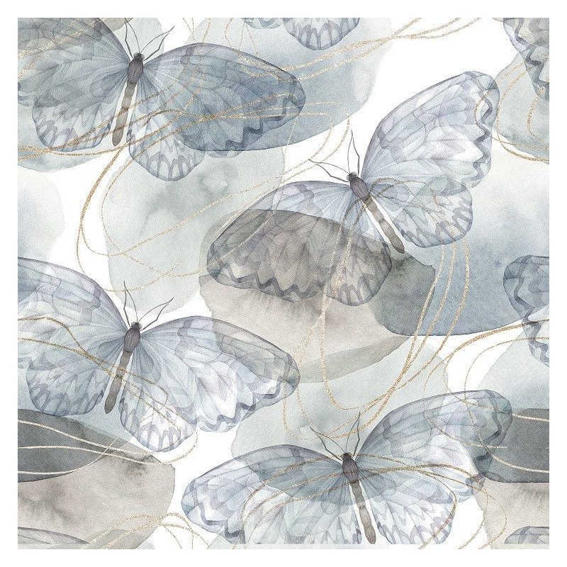 Butterflies. Papel TISSUE Decoupage Mint by Michelle | L'aura Bella