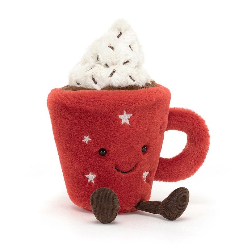 Amuseable Hot Chocolate feliz. Peluche Jellycat A4HOTC | L'aura Bella