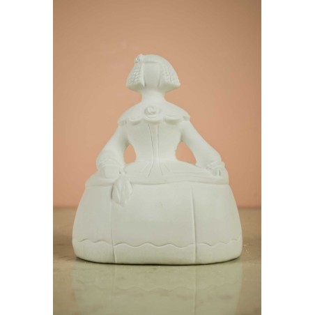 Menina pequeña, figura de escayola para pintar. 16 cm