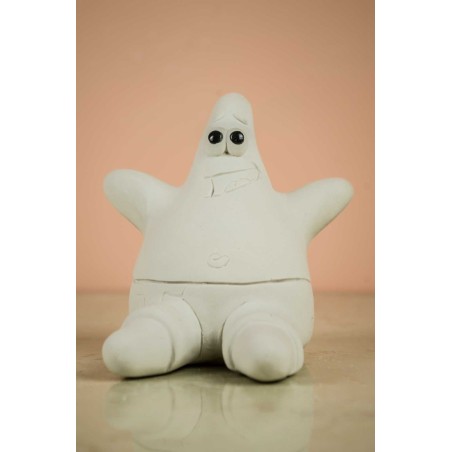 Patricio, amigo de Bob esponja, figura de escayola para pintar. 8.5 cm