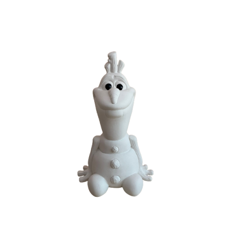 Olaf, muñeco de nieve de Frozen, figura de escayola para pintar.