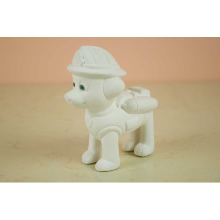 Marshall, perrito de la patrulla canina, figura de escayola para pintar.