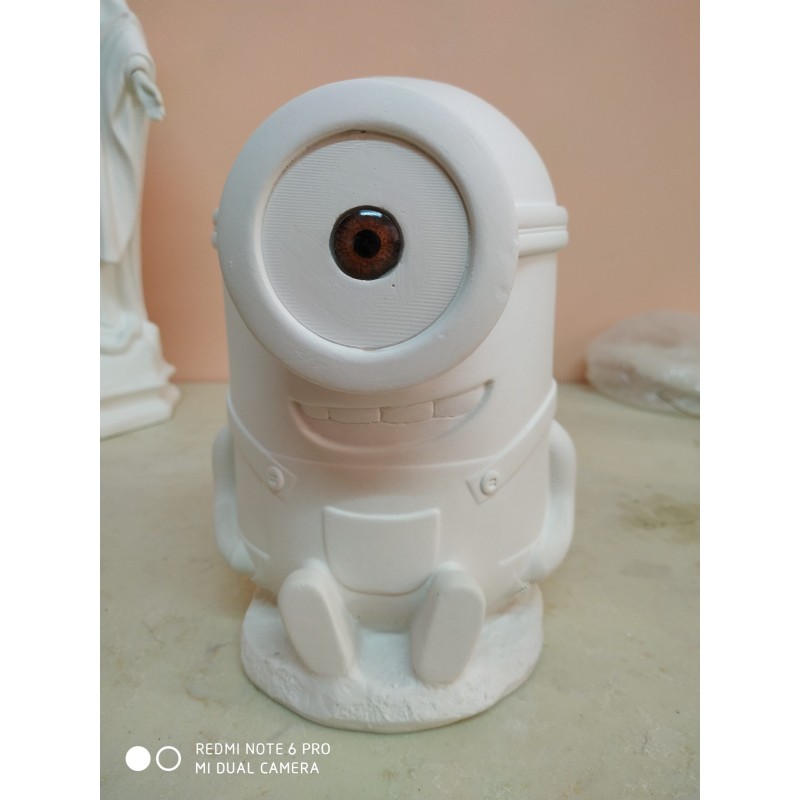 Hucha de Minion Stuart, figura de escayola | L'aura Bella