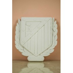 Escudo del Atlético de Madrid, figura de escayola | L'aura Bella