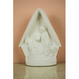 Nacimiento en portal, figura de escayola | L'aura Bella