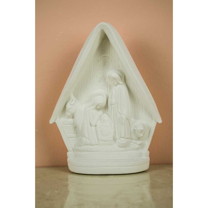 Nacimiento en portal, figura de escayola | L'aura Bella