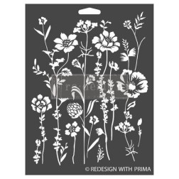 Meadow Bloom. 3D Plantilla Decor Stencil Redesign 666644| L'aura Bella