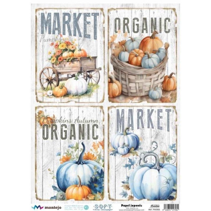 Calabazas en carteles. Papel arroz SOFT japonés, A3 | L'aura Bella