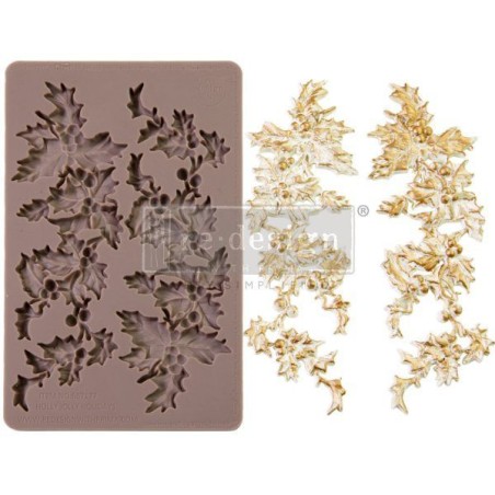 Molde Holly Jolly Holidays REDESIGN DECOR MOULDS® 667177| L'aura Bella