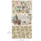 Holly Jolly Hideaway. Redesign Decoupage Decor Tissue Paper. Pack de 3 modelos