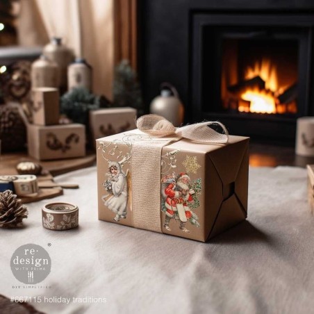 Holiday Traditions, Navidad. REDESIGN MAXI TRANSFERS®, calcomanía
