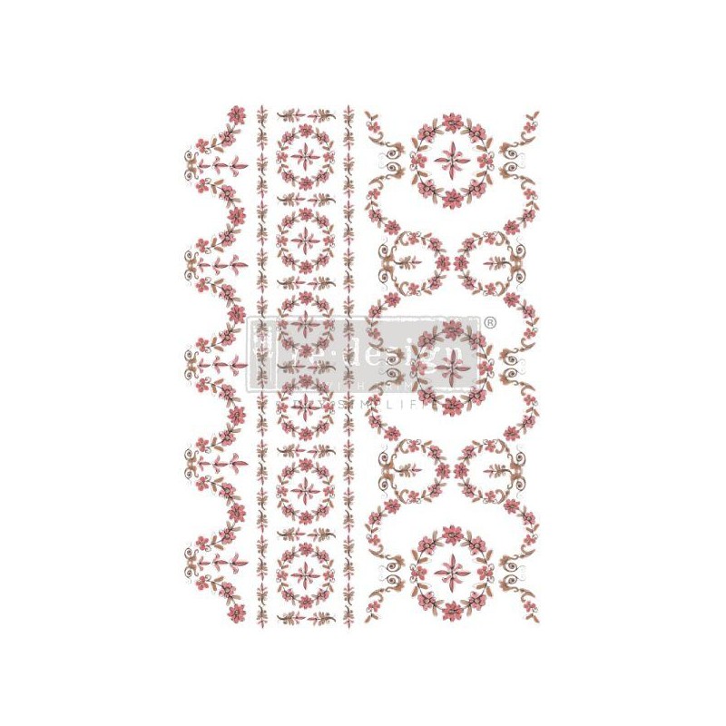 Flower Garland de Annie Sloan REDESIGN TRANSFERS 667771 | L'aura Bella